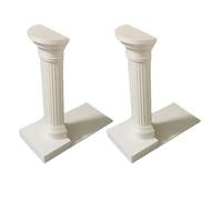 JUMPLAWN 2pcs Roman Pillar Bookends Non Slip Decorative Book Organizer with Reliable Support for Heavy Books Made of Pla for Study Room Classroom Libraries and Desk Shelves