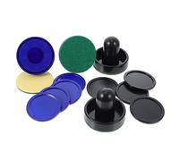 JUMPLAWN 2Sets Air Hockey and Pucks Includes and Air Hockey Pucks with Replacement Felt Pads for Game Rooms and Family Fun