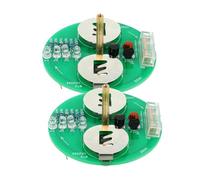 JUMPLAWN 2Sets LED Gyroscope DIY Soldering Kits Portable Electronic Project for Skill Practice for Hobbyists Beginners Enhance Soldering Skills Anytime Anywhere