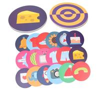 JUMPLAWN 2Sets Sensory Flash Cards for Educational Cognitive for Learning Speech Therapy Eye Catching Visual Stimulation for Safe Design