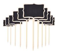 JUMPLAWN 30pcs Mini Chalkboard Plant Labels for Garden Pots Identification and Decorative Plant Stakes for Wedding DIY Projects