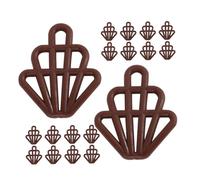JUMPLAWN 30Pcs Miniature Chocolate Model Key Chain Accessory Realistic Fake Chocolates for Doll House Decor DIY Crafts and Photography Props