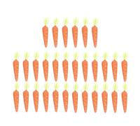 JUMPLAWN 30pcs Plastic Simulated Carrots Decoration for Dining Table and Porch, Sturdy and Easy to Decorate Orange Carrot Ornaments for Easter Crafts and Home Decor
