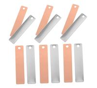 JUMPLAWN 36 Pairs Zinc and Copper Electric Sheets for Science Experiments Large Contact Surface, User-friendly Electroplating Plating Strips Suitable for Educational Labs and DIY Fruit