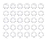 JUMPLAWN 36pcs Silicone Eyeglasses Temple Grips Anti Slip Retainers | White Translucent Finish, Discreet Fit for Office Workers, Sunglasses and Safety Glasses