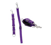 JUMPLAWN 3pcs Adjustable Dog Grooming Harness Set Pet Bathing Leash Belly Straps for Safe Grooming Lightweight Easy to Use for Dogs Cats Purple