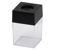 JUMPLAWN 3pcs Black Magnetic Paper Clip Storage Box Organizer