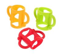 JUMPLAWN 3pcs Bottle Handle Silicone Pack for Boy Girl Milk Feeding Bottles Comfortable to Hold for Born
