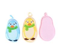JUMPLAWN 3Pcs Cartoon Bath Balls Soft Shower Sponge for Gentle Rub Towel Fun Bathing Experience for Boys Easy to Hang for Family Use