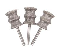 JUMPLAWN 3pcs Electric Pet Nail Grinder Replacement Heads Compatible Rotary Grinding Bits for Dog and Cat Claw Care Precise Trimming Spare Parts for Safe Grooming Easy Installation and