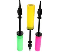 JUMPLAWN 3pcs Hand Held Air Pump Manual Balloon Inflator with Two-way Action Plastic Construction for School Activities and Weddings, Portable Mini Balloon Pump for Random Color