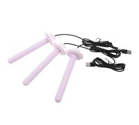JUMPLAWN 3pcs Heated Bird Perch Plastic Stands for Cage Automatic Temperature Adjustment and Effortless Cleaning 6.48 Inch Bird Warmer Suitable for Small Pets in Winter