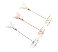 JUMPLAWN 3pcs Memo Note Clamp Photo Clips Butterflies Shape Creative Iron Metal Holding Name Cards Menu Clips Wedding Favors Desktop Decoration
