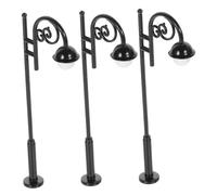 JUMPLAWN 3Pcs Mini Street Lights DIY Dollhouse Village Pathway Decor Compact Miniature Lamp for Miniature Scenes for Doll Houses Model Railways
