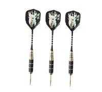 JUMPLAWN 3pcs Professional Tiger Pattern Pin-Type Darts with Aluminum Rods Tail Wings and Needle Tips for Sports Events Drop-Resistant Design