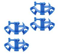 JUMPLAWN 4pcs Adjustable Blue Plastic Fish Tank Clips for Fixing Wires and Hoses, Easy to Remove Aquarium Hose Holders Suitable for Fish Tanks and Filter Accessories