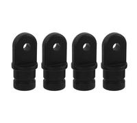 JUMPLAWN 4pcs Boat Bimini Top Cover Cap Canopy Eye End Caps Nylon Black 7/8 Inch for Sailboats and Boat Canopy Tubing Part Outdoor Marine Use