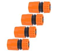 JUMPLAWN 4pcs Garden Hose Quick Connectors with Built-in Water Shutoff Valve Plastic Pp Hose Coupler Quick Connect Fittings for Extended Irrigation Sessions and Cleaning