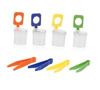 JUMPLAWN 4pcs Insect Magnifier Observation Tank Catcher for Boys and Girls Bug Kit Boy Girl Learning Toys
