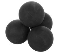 JUMPLAWN 4pcs Mini Hollow Bounce Balls High Elastic Rubber Reaction Training Balls for Agility and Reflex Exercises Compact for Adults