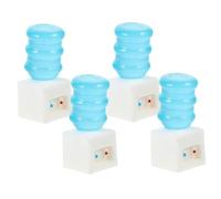 JUMPLAWN 4pcs Miniature Doll House Water Dispenser Tiny Water Dispenser Model for Educational Play Captivating Cartoon Design for Dollhouse Furniture and Interaction