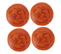 JUMPLAWN 4pcs Realistic Japanese Dorayaki Fake Food Models Miniature Simulation Desserts for Kitchen Decor and Photography Lightweight Cultural Accent Props