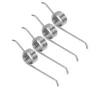 JUMPLAWN 4pcs Rubbish Bin Replacement Springs Trash Bucket Lid Torsional Springs Stainless Steel Metal with Seamless Flip Action Easy Replacement for Waste Bucket Maintenance Tools