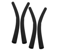 JUMPLAWN 4pcs Stroller Handlebar Covers Foam Grip Sleeves for Pushchair Armrests Black Matte for Buggy and Walker Handles Easy to Clean Hand Fatigue Relief