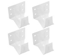 JUMPLAWN 4pcs Window Blinds Headrail Brackets Central Support Mounting Frame for Valance Mini Blind Installation Hardware Suitable for 10 Foot Curtain Rod