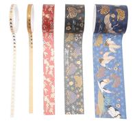 JUMPLAWN 5 Rolls Decorative Paper Tape for DIY Journal