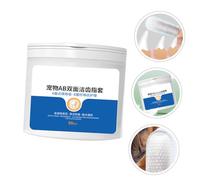 JUMPLAWN 50Pcs Household Dog Wipes Professional Tooth Wipes for Plaque Removal Reusable and Portable Finger Toothbrush for Convenient Pet Care