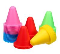 JUMPLAWN 50Pcs Practice Cones Small Durable Sports Training Markers Safe for Classroom and Soccer Activities Stable Placement for Agility Drills and Obstacle Courses