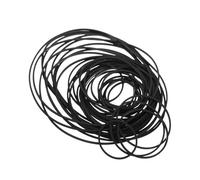 JUMPLAWN 50Pcs Rubber Belts for Cassette Recorder Tape Player Repair Assorted Wear Resistant Compatible with Dvd CD Devices Reliable Performance