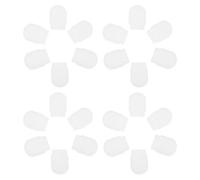 JUMPLAWN 50pcs Silicone Zipper Covers for Laundry Protection, Reusable and Easy Universal Fit Anti-Pilling Accessories, White Silicone Material, Suitable for Wardrobe and Pillowcases
