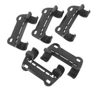 JUMPLAWN 5pcs Bike Inflator Frame Pump Holder Fixing Clip Bicycle Air Pump Mount Bracket Black for Cycling Outdoor Tire Inflation Accessories