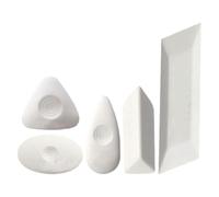 JUMPLAWN 5pcs Creative Drawing Eraser Pencil Eraser, White Rubber, Compact, Minimal Residue, Artists and Students for Writing and Office