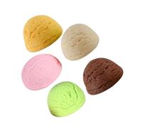 JUMPLAWN 5pcs Fake Ice Cream Balls Pvc Reusable Simulated Ice Cream Products for Cabinet Display and Photography Props Not Easy to Break or Deform and Photo Studio Accessories