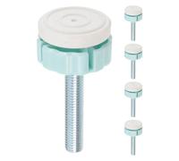 JUMPLAWN 5pcs Gate Replacement Parts Kit for Pet Isolation Fence and Safety Gate, M10 Threaded Rods and Bolts Hardware Kit, Steel and Pvc Material, Suitable for Indoor Staircases and Areas