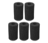JUMPLAWN 5pcs Inlet Sponge Protective Sleeves for Aquarium Filters, Black Sponge Material, Efficient Water Flow and Extend Filter Usage Time, Suitable for Fish and Shrimp Tanks