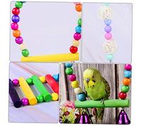 JUMPLAWN 5Pcs Parrot Chewing Set Bird Playthings for African Grey Budgies Durable Pet Supplies for Intelligence Development Lightweight Fun Play Set