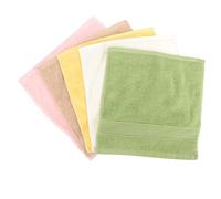 JUMPLAWN 5pcs Pure Cotton Square Towels for Boys and Girls Soft Bath Rags for Shower Reusable Hand Wiping Towels Face Cleaning for Boy Girl Saliva