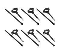 JUMPLAWN 6 Pcs Bike Handlebar Flagpoles for Cycling with Adjustable Tension and Lightweight Plastic Design, for Advertising and Holiday Parties Outdoors