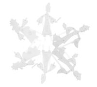 JUMPLAWN 6 Pcs Handmade Chinese Shadow Puppet Kit DIY Shadow Materials for Educational Craft for Imaginative Play Traditional Chinese Culture Decoration Performance Props