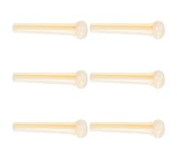 JUMPLAWN 6pcs Acoustic Guitar String Retainer Bridge Pins Replacement Parts Plastic White Easy to Use for Guitarist Collections