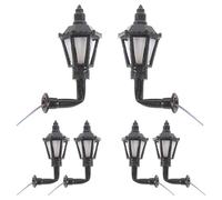 JUMPLAWN 6Pcs European Style Decorative Wall Lamps Mini Microscopic Lamp Models for Home Decor for Shelf and Counter Spaces for Parties and Collections