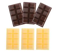 JUMPLAWN 6Pcs Faux Chocolate Decor Models Realistic Simulation Food Props for Home Decoration and Educational Use for Adding Elegance to Your Aesthetic