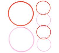 JUMPLAWN 6pcs Fish Feeding Rings Floating Duckweed Plant Circles for Aquarium Fish Tank, Plastic Material with Convenient Feeding Function and Versatile Usage for Breeding Random Color