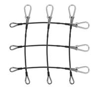 JUMPLAWN 6pcs Fitness Cable Attachment Rope Attachment Stainless Steel Rubber Coating Portable Performance Sl esign Advanced Fitness Enthusiasts Gym Environments Exercise Machine Parts