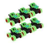 JUMPLAWN 6pcs Inertia Pull Back Off Road Vehicle for Friction Powered Push Go Cars for Indoor Outdoor Adventure Birthday Party Favor