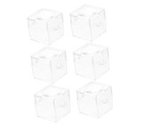 JUMPLAWN 6pcs Portable Insect Observation Boxes with Built Magnifier Transparent Bug Viewer Jars for Outdoor Exploring and Learning Practical Collection Containers for Insects Leaves Rocks